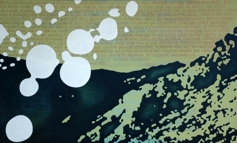 Correspondences and Elevation #01 / acrylic on canvas 60"x36"