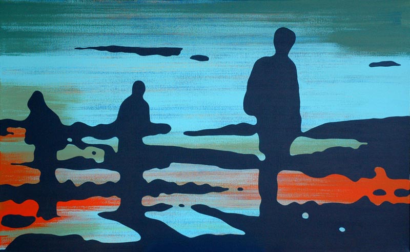 Correspondences and Elevation #14 / acrylic on canvas 60"x36"