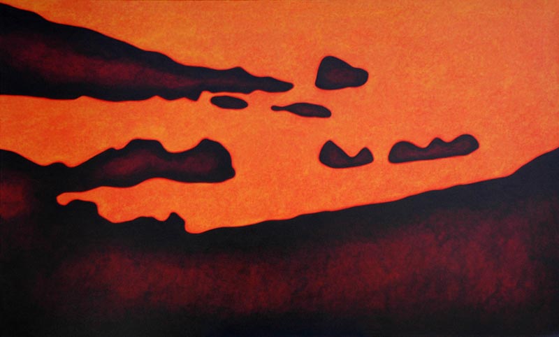 Correspondences and Elevation #16 / acrylic on canvas 60"x36"