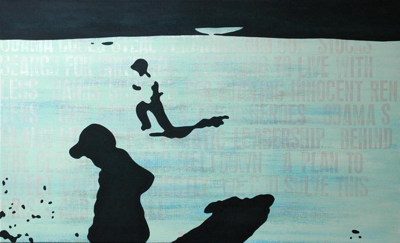 Correspondences and Elevation #04 / acrylic on canvas 60"x36"